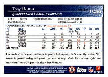 2009 Topps Chrome - Refractors #TC56 Tony Romo Back