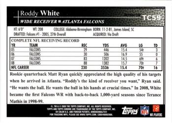 2009 Topps Chrome - Refractors #TC59 Roddy White Back