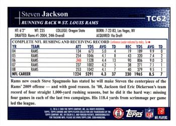 2009 Topps Chrome - Refractors #TC62 Steven Jackson Back