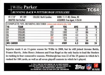 2009 Topps Chrome - Refractors #TC64 Willie Parker Back