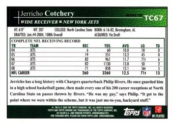 2009 Topps Chrome - Refractors #TC67 Jerricho Cotchery Back