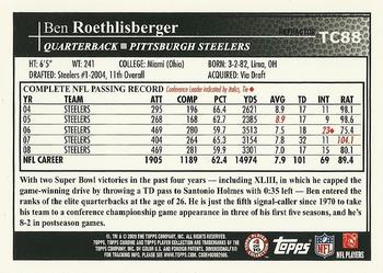 2009 Topps Chrome - Refractors #TC88 Ben Roethlisberger Back