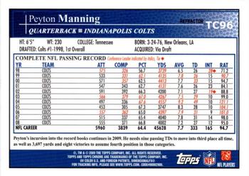 2009 Topps Chrome - Refractors #TC96 Peyton Manning Back