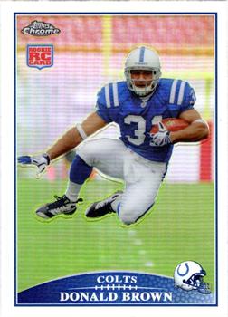 2009 Topps Chrome - Refractors #TC150 Donald Brown Front