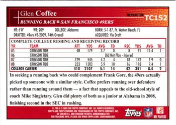 2009 Topps Chrome - Refractors #TC152 Glen Coffee Back