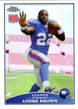 2009 Topps Chrome - Refractors #TC153 Andre Brown Front