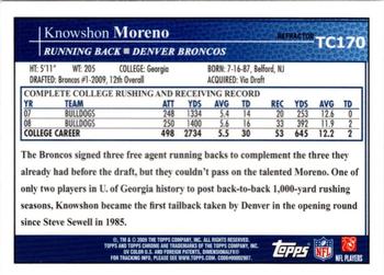 2009 Topps Chrome - Refractors #TC170 Knowshon Moreno Back