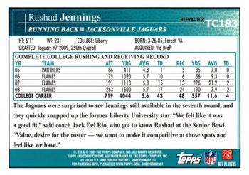 2009 Topps Chrome - Refractors #TC183 Rashad Jennings Back