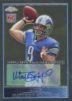 2009 Topps Chrome - Rookie Autographs #TC210 Matthew Stafford Front