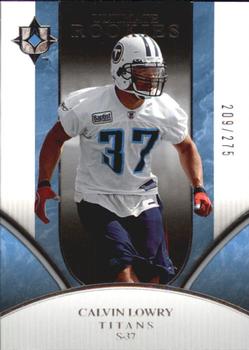 2006 Upper Deck Ultimate Collection #276 Calvin Lowry Front