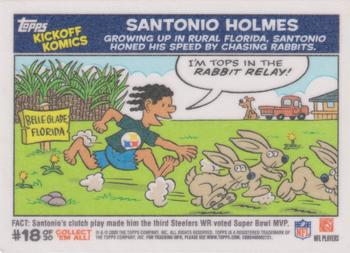 2009 Topps Kickoff - Komics #18 Santonio Holmes Front