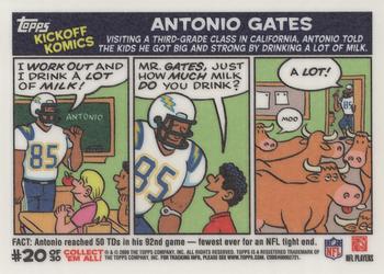 2009 Topps Kickoff - Komics #20 Antonio Gates Front