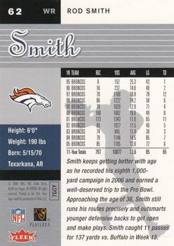 2006 Ultra #62 Rod Smith Back