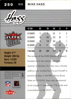 2006 Ultra #250 Mike Hass Back
