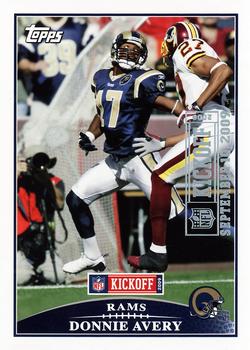 2009 Topps Kickoff - Silver Holofoil #26 Donnie Avery Front