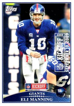 2009 Topps Kickoff - Silver Holofoil #94 Eli Manning Front