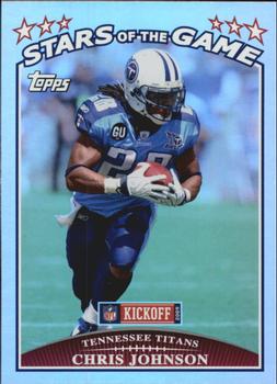 2009 Topps Kickoff - Stars of the Game #SG4 Chris Johnson Front