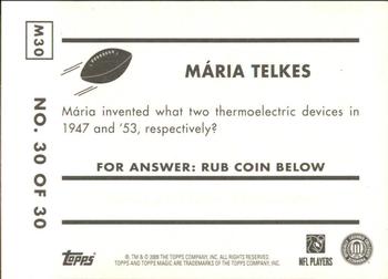 2009 Topps Magic - 1948 Magic #M30 Mária Telkes Back