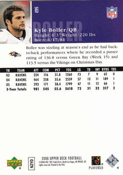 2006 Upper Deck #16 Kyle Boller Back