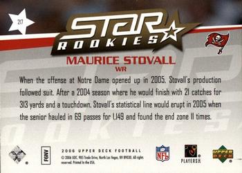 2006 Upper Deck #217 Maurice Stovall Back