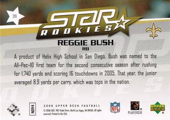 2006 Upper Deck #219 Reggie Bush Back