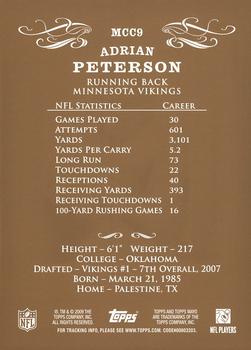 2009 Topps Mayo - Cabinet Cards #MCC9 Adrian Peterson Back