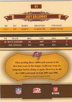 2007 Donruss Classics #94 Joey Galloway Back
