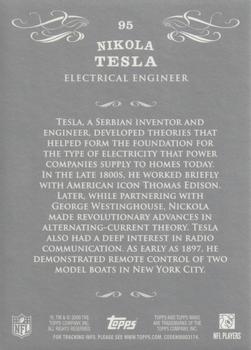 2009 Topps Mayo - Silver #95 Nikola Tesla Back
