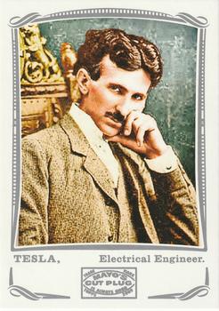 2009 Topps Mayo - Silver #95 Nikola Tesla Front