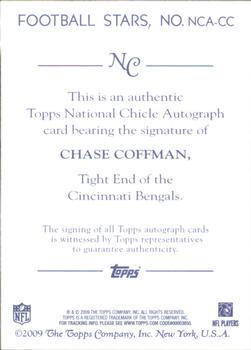 2009 Topps National Chicle - Autographs #NCA-CC Chase Coffman Back