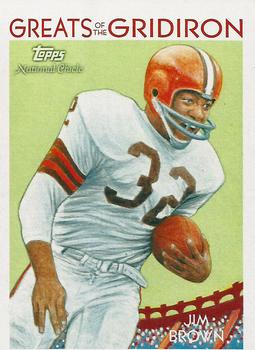 2009 Topps National Chicle - Greats of the Gridiron #GG-9 Jim Brown Front