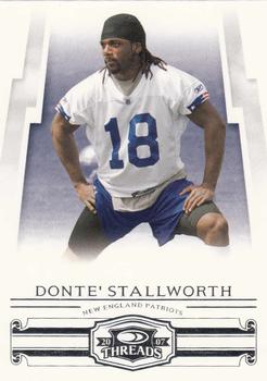 2007 Donruss Threads #27 Donte Stallworth Front