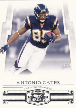2007 Donruss Threads #40 Antonio Gates Front