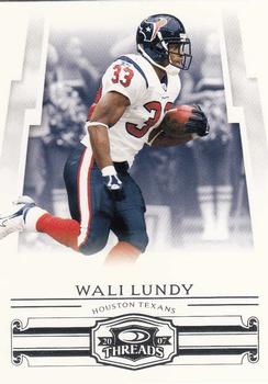 2007 Donruss Threads #84 Wali Lundy Front