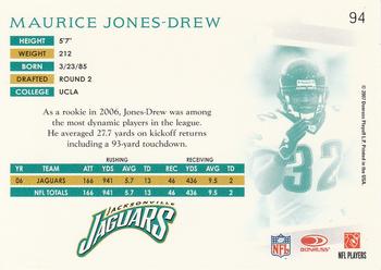 2007 Donruss Threads #94 Maurice Jones-Drew Back
