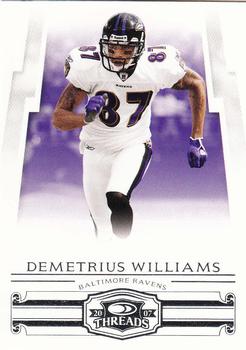 2007 Donruss Threads #127 Demetrius Williams Front