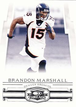 2007 Donruss Threads #132 Brandon Marshall Front