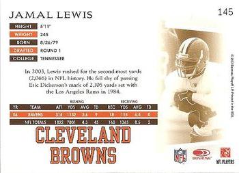 2007 Donruss Threads #145 Jamal Lewis Back