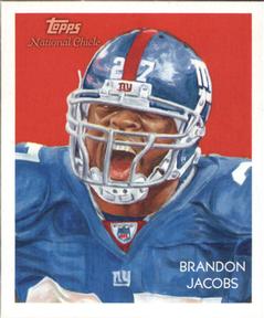 2009 Topps National Chicle - Mini Chicle Back #C5 Brandon Jacobs Front