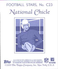 2009 Topps National Chicle - Mini Chicle Back #C23 Aaron Curry Back