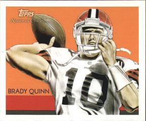 2009 Topps National Chicle - Mini Chicle Back #C39 Brady Quinn Front