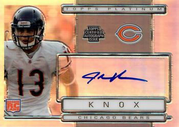 2009 Topps Platinum - Rookie Autographs #155 Johnny Knox Front