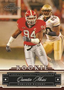 2007 Playoff Prestige #184 Quentin Moses Front
