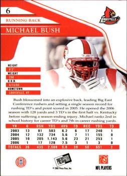 2007 Press Pass #6 Michael Bush Back