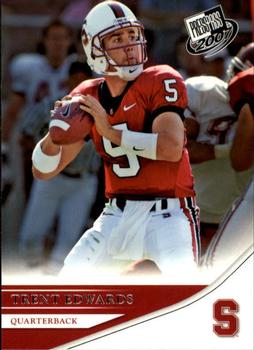 2007 Press Pass #32 Trent Edwards Front