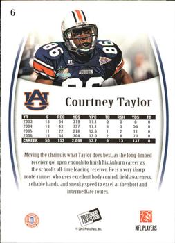 2007 Press Pass Legends #6 Courtney Taylor Back