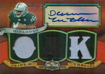 2009 Topps Triple Threads - Autographed Relics Red #TTRA-52 Darren McFadden Front