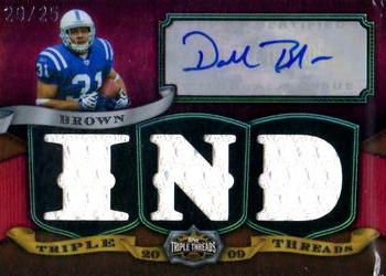 2009 Topps Triple Threads - Autographed Relics Red #TTRA-67 Donald Brown Front