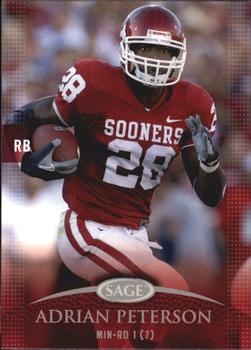 2007 SAGE #41 Adrian Peterson Front