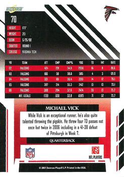 2007 Score #70 Michael Vick Back